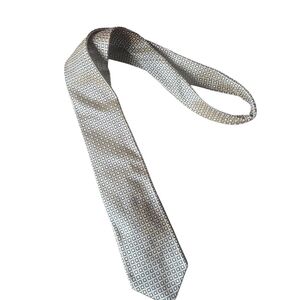 Chaps By Ralph Lauren Gold and Blue Silk Tie